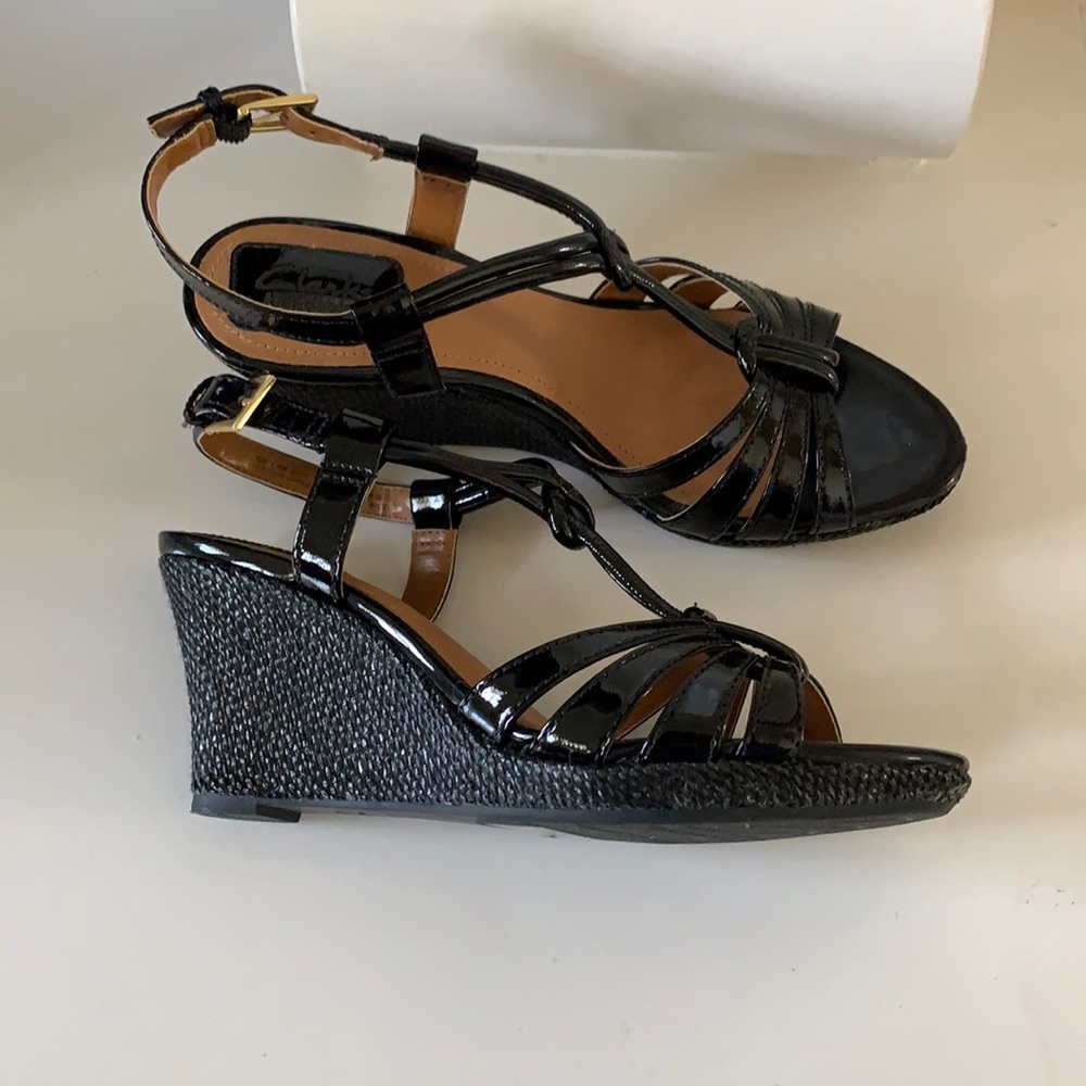 Clarks Wedge Sandals -Size 6